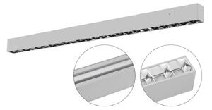EVN Munus, up&downlight, 4.000K, argintiu, Gri, Metal, Modern, Suspensie cu flacără unică