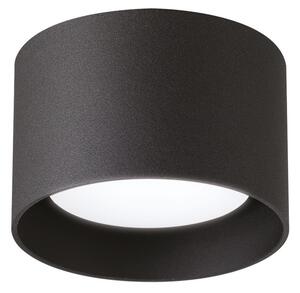 IDEAL LUX Ideal Lux Downlight Spike rotund, negru, aluminiu, Ø 10 cm, Negru, Camera de zi / sufragerie, Metal, Modern