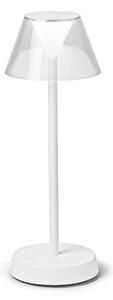 IDEAL LUX Ideal Lux Lolita lampă terasă LED, acumulator, alb, reglabil, Alb, Metal