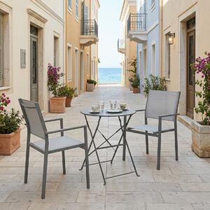 Set 3 masa si scaune gradina, Confidence, Antracit, 60x60x70 cm
