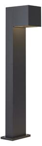 Lampă de exterior neagră 65cm incl. LED IP64 cu lumină slabă și solară - Charlene