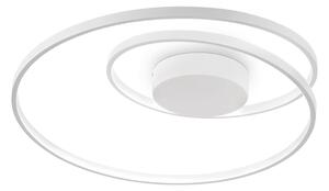 Ideallux Ideal Lux Oz plafonieră LED Ø 60 cm albă, Alb, Camera de zi / sufragerie, Metal, Modern