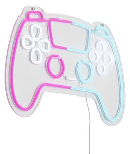 Lampă de perete neon roz cu albastru, inclusiv LED, cu dimmer în 3 trepte - Controller