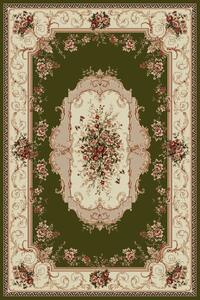 Covor Clasic Sufragerie Dormitor, Model Lotos 507, Dreptunghiular, Verde Dreptunghi, 150x300