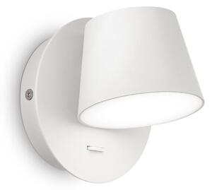 Ideallux Ideal Lux Gim aplică LED, cap reglabil, albă, Alb, Camera de zi / sufragerie, Metal, Modern