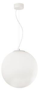 Ideallux Ideal Lux Mapa, corp de iluminat suspendat din sticlă Ø 40 cm, reglabil, Alb, Camera de zi / sufragerie, Sticlă, Modern, glob