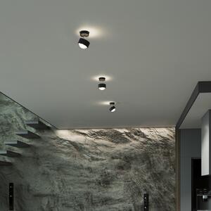 Top Light Puk! 80 Turn Up/Downlight lentilă mată negru/crom, reglabil, Negru, Camera de zi / sufragerie, Metal, Modern