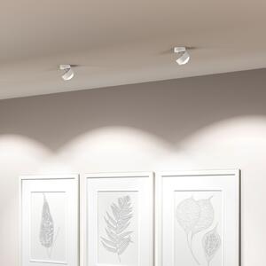 Top Light Puk! 80 Move spot LED lentilă mată alb mat/crom, reglabil, Alb, Camera de zi / sufragerie, Metal, Modern