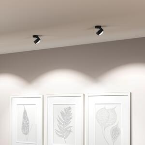 Top Light Puk! 80 Move spot LED lentilă mată negru/crom, reglabil, Negru, Camera de zi / sufragerie, Metal, Modern