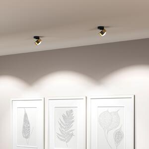 Top Light Puk! 80 Move spot LED lentilă mată alamă/negru, reglabil, Auriu / Alamă, Camera de zi / sufragerie, Metal, Modern