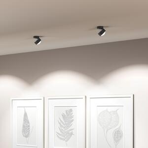 Top Light Puk! 80 Move spot LED lentilă mată antracit/crom, reglabil, Negru, Camera de zi / sufragerie, Metal, Modern