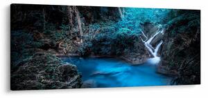 Tablou - Noaptea magică în pădurea tropicală (120x50 cm)
