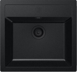 Franke Sirius SID chiuvetă tectonite 56x53 cm negru 143.0702.425