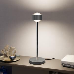 Top Light Puk! 80 Eye Table LED lentile mate, antracit/crom, reglabil, Negru, Camera de zi / sufragerie, Metal, Modern