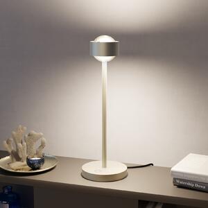 Top Light Puk! 80 Eye Table LED, lentile mate, nichel mat, reglabil, Gri, Camera de zi / sufragerie, Metal, Modern