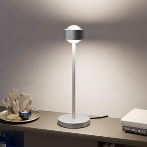 Top Light Puk! 80 Eye Table LED, lentile mate, crom mat, reglabil, Gri, Camera de zi / sufragerie, Metal, Modern