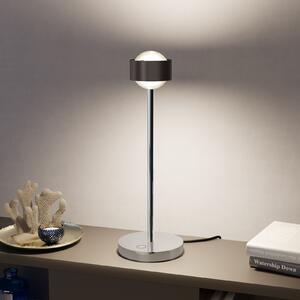 Top Light Puk! 80 Eye Table LED, lentile mate, maro/crom, reglabil, Maro / Rugină, Camera de zi / sufragerie, Metal, Modern