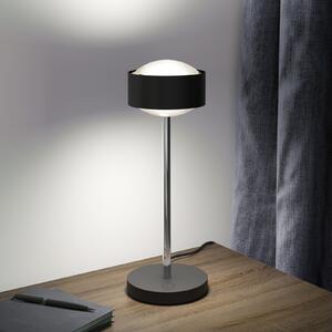 Top Light Puk! 120 Eye Table LED, lentile mat, negru/crom, reglabil, Negru, Camera de zi / sufragerie, Metal, Modern