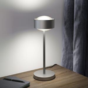 Top Light Puk! 120 Eye Table LED, lentile mate, crom mat, reglabil, Gri, Camera de zi / sufragerie, Metal, Modern