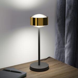 Top Light Puk! 120 Eye Table LED lentile mate alamă/negru, reglabil, Negru, Camera de zi / sufragerie, Metal, Modern