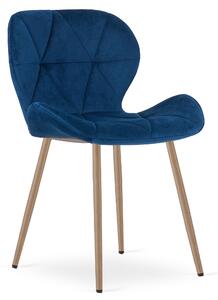 Scaun de masa MANGO VELVET, albastru