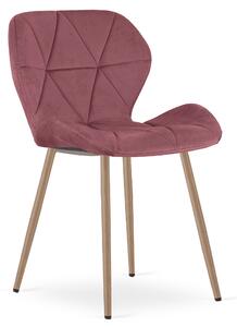Scaun de masa MANGO VELVET, roz inchis