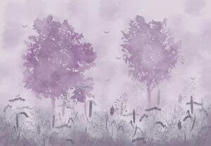 Fototapet - Peisaj violet (147x102 cm)