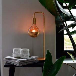 Calex U-Line lampă de masă, cablu 1,5 m, auriu, Auriu / Alamă, Camera de zi / sufragerie, Plastic, Modern
