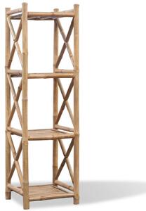Raft pătrat cu 4 niveluri din bambus