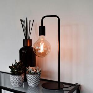Calex U-Line lampă de masă, cablu 1,5 m, negru, Negru, Camera de zi / sufragerie, Plastic, Modern