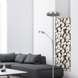 Trio Lighting Lampa LED de tavan Franklin, lampă citit, nichel mat, reglabil, Gri, Camera de zi / sufragerie, Metal, Modern, Lumină de lectură