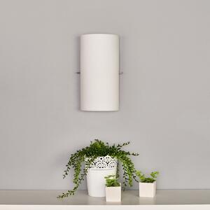 Lucande Sidra, set de 2 lămpi perete din sticlă semicirculară, 2, reglabil, Alb, Camera de zi / sufragerie, Sticlă, Modern