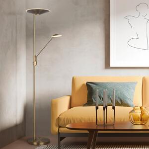 Trio Lighting Lampadar LED Brantford Lampa de citit, alamă veche, reglabil, Bronz / Alamă Veche, Camera de zi / sufragerie, Metal, Modern