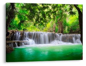 Tablou - cascada din Kanchanaburi, Thailanda (70x50 cm)