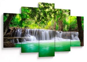 Tablou - cascada din Kanchanaburi, Thailanda (150x105 cm)