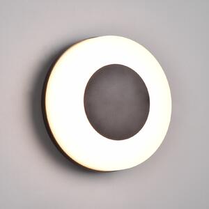 Reality Leuchten LED lampă de perete pentru exterior Morena, negru, IP54, CCT, plastic, Negru, Plastic