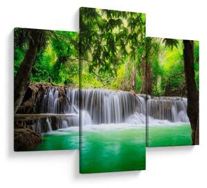 Tablou - cascada din Kanchanaburi, Thailanda (90x60 cm)