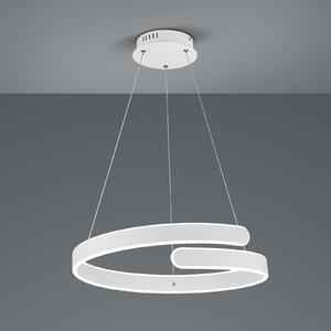 Reality Leuchten Lampă suspendată LED Parma cu switch-dimmer, alb, reglabil, Alb, Camera de zi / sufragerie, Metal, Modern