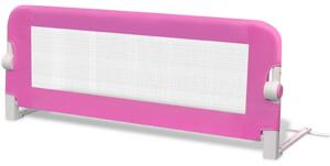 Balustradă de siguranță pentru pat de copil, roz, 102x42 cm