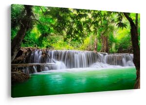 Tablou - cascada din Kanchanaburi, Thailanda (90x60 cm)