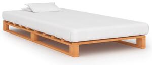 Cadru de pat din paleți, maro, 90x200 cm, lemn masiv de pin