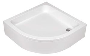 Deante Plus II, panou frontal pentru cadă acrilic sfert de cerc 80x80x26 cm, KTU_032O