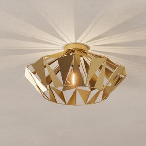 EGLO Carlton plafonieră, auriu, reglabil, Auriu / Alamă, Camera de zi / sufragerie, Metal, Modern