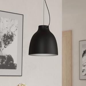 EGLO Camasca lampă suspendată, 1 bec, negru, reglabil, Negru, Camera de zi / sufragerie, Metal