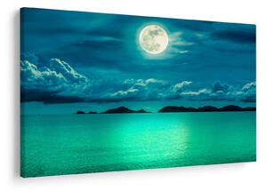 Tablou - Luna plină deasupra apei (90x60 cm)