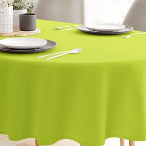 Goldea față de masă decorativă loneta - verde - ovale 140 x 200 cm