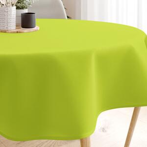 Goldea față de masă decorativă loneta - verde - rotundă Ø 140 cm