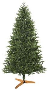 HOMCOM Brad artificial de Crăciun 180 cm, aspect realist și bogat, 732 ramuri din PE ignifug, bază pliabilă din lemn, verde | Aosom Romania