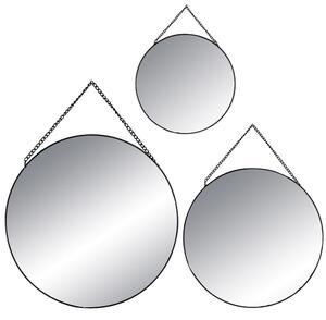 Oglinzi decorative în formă rotundă, set de trei oglinzi suspendate în diferite dimensiuni - Atmosphera Créateur d'intérieur