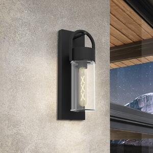 EGLO Carraro aplică de exterior, negru/clar, reglabil, Negru, Metal, Modern